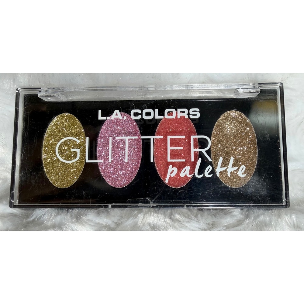 LA COLORS Glitter Palette Splendid Gold Pink Bronze 4 Color Eyeshadow NEW